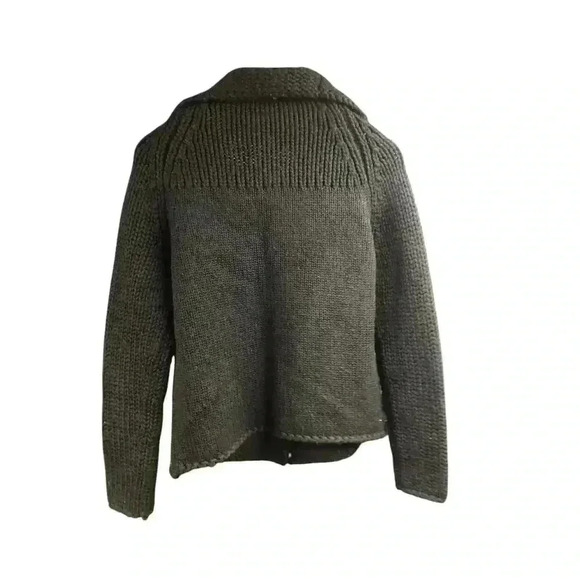 GAP Black Knit Cardigan Wool Blend Snap Closure Sweater Fit is A Size Small - Picture 14 of 16